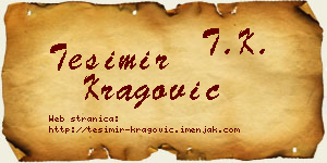 Tešimir Kragović vizit kartica